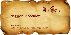 Megyes Zsombor névjegykártya